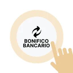 Selezionare "Bonifico bancario"